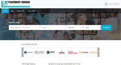 Desktop Screenshot of placementcorner.com